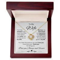 Load image into Gallery viewer, Gift for Wife &quot;You mean the world to me&quot; Necklace
