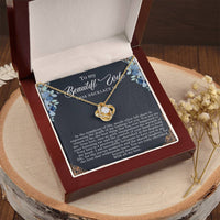 Load image into Gallery viewer, To my Beautiful Wife - Love Knot Necklace
