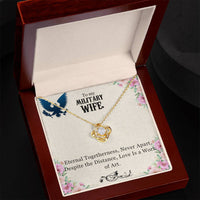 Load image into Gallery viewer, To My Military Wife, Anniversary Gift, Birthday Gift, Mother&#39;s Day Gift, Valentine&#39;s Gift, Necklace Gift for wife
