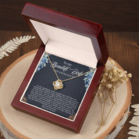 Load image into Gallery viewer, To my Beautiful Wife - Love Knot Necklace
