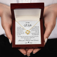 Load image into Gallery viewer, Gift for Wife &quot;You mean the world to me&quot; Necklace
