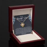 Load image into Gallery viewer, To my Beautiful Wife - Love Knot Necklace
