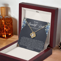 Load image into Gallery viewer, To my Beautiful Wife - Love Knot Necklace
