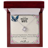 Load image into Gallery viewer, To My Military Wife, Anniversary Gift, Birthday Gift, Mother&#39;s Day Gift, Valentine&#39;s Gift, Necklace Gift for wife
