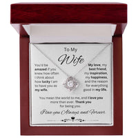 Load image into Gallery viewer, Gift for Wife &quot;You mean the world to me&quot; Necklace
