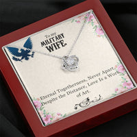 Load image into Gallery viewer, To My Military Wife, Anniversary Gift, Birthday Gift, Mother&#39;s Day Gift, Valentine&#39;s Gift, Necklace Gift for wife
