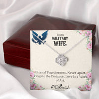 Load image into Gallery viewer, To My Military Wife, Anniversary Gift, Birthday Gift, Mother&#39;s Day Gift, Valentine&#39;s Gift, Necklace Gift for wife
