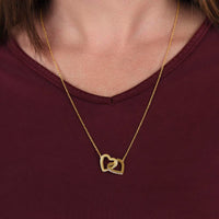 Load image into Gallery viewer, To my Wife - Interlocking Hearts Necklace
