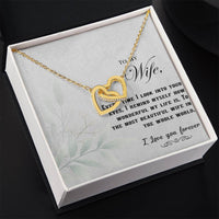 Load image into Gallery viewer, To my Wife - Interlocking Hearts Necklace
