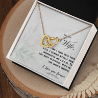 Load image into Gallery viewer, To my Wife - Interlocking Hearts Necklace
