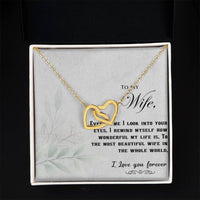 Load image into Gallery viewer, To my Wife - Interlocking Hearts Necklace
