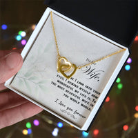 Load image into Gallery viewer, To my Wife - Interlocking Hearts Necklace
