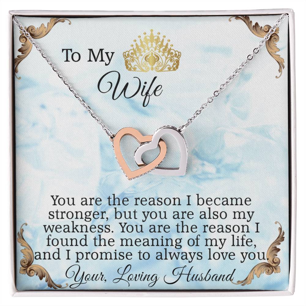 To My Wife, Anniversary Gift, Birthday Gift, Valentine's Gift Idea, Mother's Day Gift Necklace