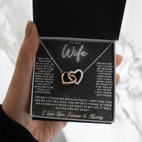 Load image into Gallery viewer, To my Wife -Interlocking Hearts Necklace

