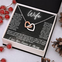 Load image into Gallery viewer, To my Wife -Interlocking Hearts Necklace
