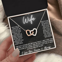 Load image into Gallery viewer, To my Wife -Interlocking Hearts Necklace
