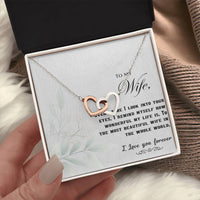 Load image into Gallery viewer, To my Wife - Interlocking Hearts Necklace
