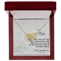 Load image into Gallery viewer, To my Wife - Interlocking Hearts Necklace
