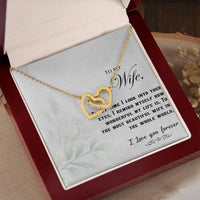 Load image into Gallery viewer, To my Wife - Interlocking Hearts Necklace
