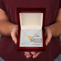 Load image into Gallery viewer, To my Wife - Interlocking Hearts Necklace
