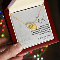Load image into Gallery viewer, To my Wife - Interlocking Hearts Necklace
