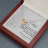 Load image into Gallery viewer, To my Wife - Interlocking Hearts Necklace

