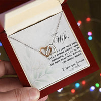 Load image into Gallery viewer, To my Wife - Interlocking Hearts Necklace
