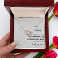 Load image into Gallery viewer, To my Wife - Interlocking Hearts Necklace
