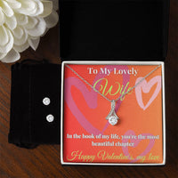 Load image into Gallery viewer, Alluring Beauty Necklace and Cubic Zirconia Earring Set - A Dazzling Surprise for Your Special Moment
