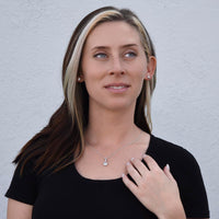 Load image into Gallery viewer, Alluring Beauty Necklace and Cubic Zirconia Earring Set - A Dazzling Surprise for Your Special Moment
