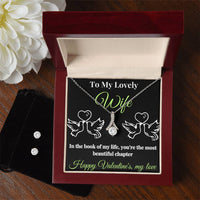 Load image into Gallery viewer, Alluring Beauty Necklace and Cubic Zirconia Earring Set - Unveil Radiance and Elegance
