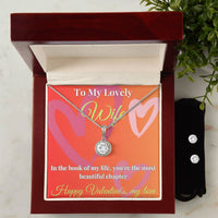 Load image into Gallery viewer, Eternal Hope Necklace and Cubic Zirconia Earring Set - A Dazzling Symphony of Elegance and Sparkle
