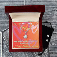 Load image into Gallery viewer, Eternal Hope Necklace and Cubic Zirconia Earring Set - A Dazzling Symphony of Elegance and Sparkle
