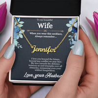 Load image into Gallery viewer, Personalized Name Necklace - A Unique and Timeless Expression of Love/Valentine&#39;s Day Gift
