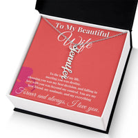 Load image into Gallery viewer, Eternal Love: Personalized Vertical Name Necklace for Her
