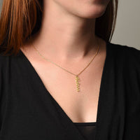 Load image into Gallery viewer, Eternal Love: Personalized Vertical Name Necklace for Her
