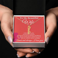 Load image into Gallery viewer, Eternal Love: Personalized Vertical Name Necklace for Her
