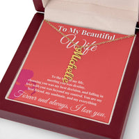 Load image into Gallery viewer, Eternal Love: Personalized Vertical Name Necklace for Her
