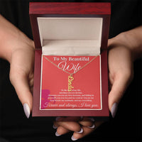 Load image into Gallery viewer, Eternal Love: Personalized Vertical Name Necklace for Her
