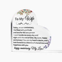 Load image into Gallery viewer, Express Your Love with Our Printed Heart-Shaped Acrylic Plaque
