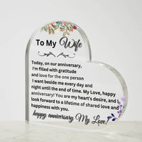 Load image into Gallery viewer, Express Your Love with Our Printed Heart-Shaped Acrylic Plaque
