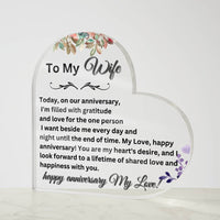 Load image into Gallery viewer, Express Your Love with Our Printed Heart-Shaped Acrylic Plaque

