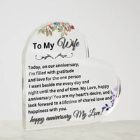 Load image into Gallery viewer, Express Your Love with Our Printed Heart-Shaped Acrylic Plaque
