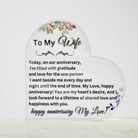Load image into Gallery viewer, Express Your Love with Our Printed Heart-Shaped Acrylic Plaque
