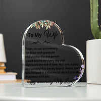 Load image into Gallery viewer, Express Your Love with Our Printed Heart-Shaped Acrylic Plaque
