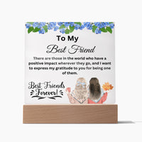 Load image into Gallery viewer, Infuse Modern Elegance into Your Space with Our Square Acrylic Plaque/Bff Gift Idea
