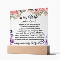 Load image into Gallery viewer, Shower Your Beautiful Wife with Love through Thoughtful Messages with Our Engraved Acrylic Plaque
