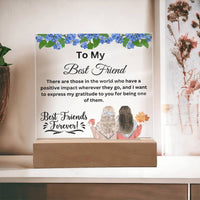 Load image into Gallery viewer, Infuse Modern Elegance into Your Space with Our Square Acrylic Plaque/Bff Gift Idea
