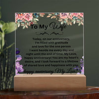Load image into Gallery viewer, Shower Your Beautiful Wife with Love through Thoughtful Messages with Our Engraved Acrylic Plaque
