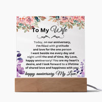 Load image into Gallery viewer, Shower Your Beautiful Wife with Love through Thoughtful Messages with Our Engraved Acrylic Plaque
